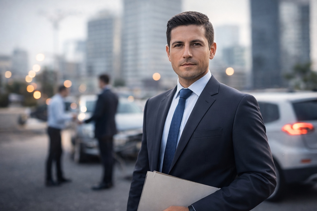 Profesionales en accidente de auto